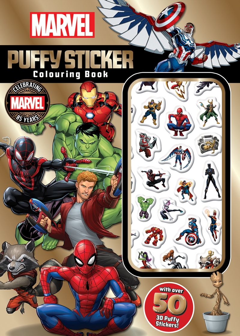 Marvel 85th Anniversary: Puffy Sticker Colouring Book/Product Detail/Kids Colouring