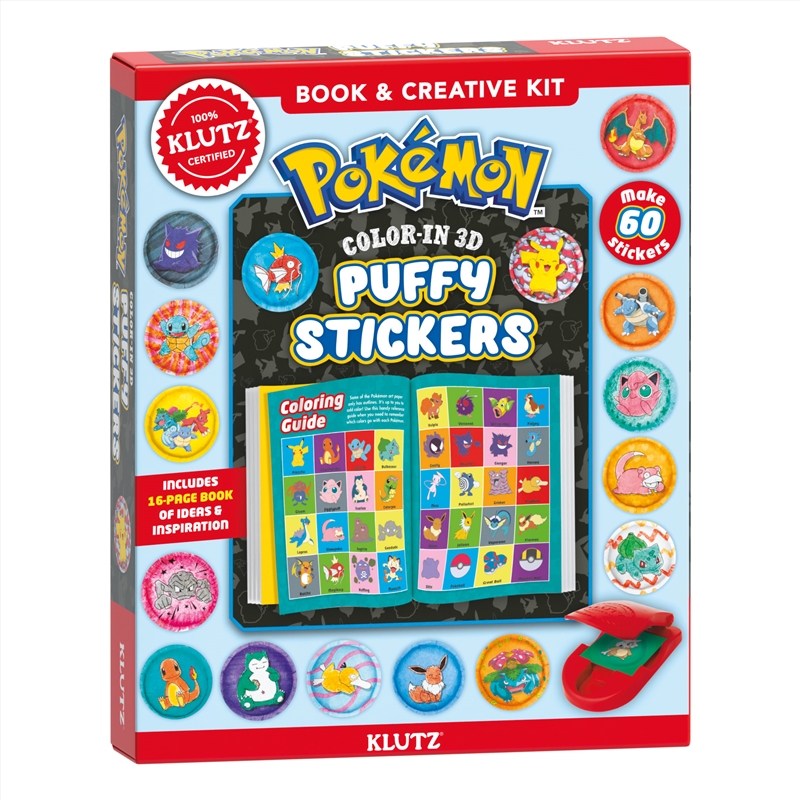 Pokémon: Color-In 3D Puffy Stickers (KLUTZ)/Product Detail/Kids Activity Books