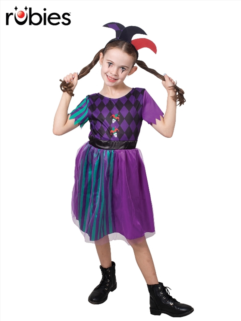 Harlequin Jester Costume - Size 6-8Yrs/Product Detail/Costumes