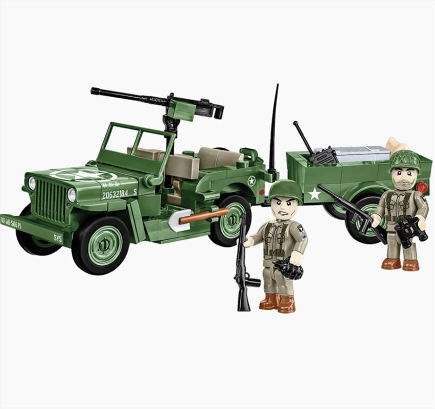 World War 2 - Willys MB & Trailer (200 Piece Kit)/Product Detail/Figurines