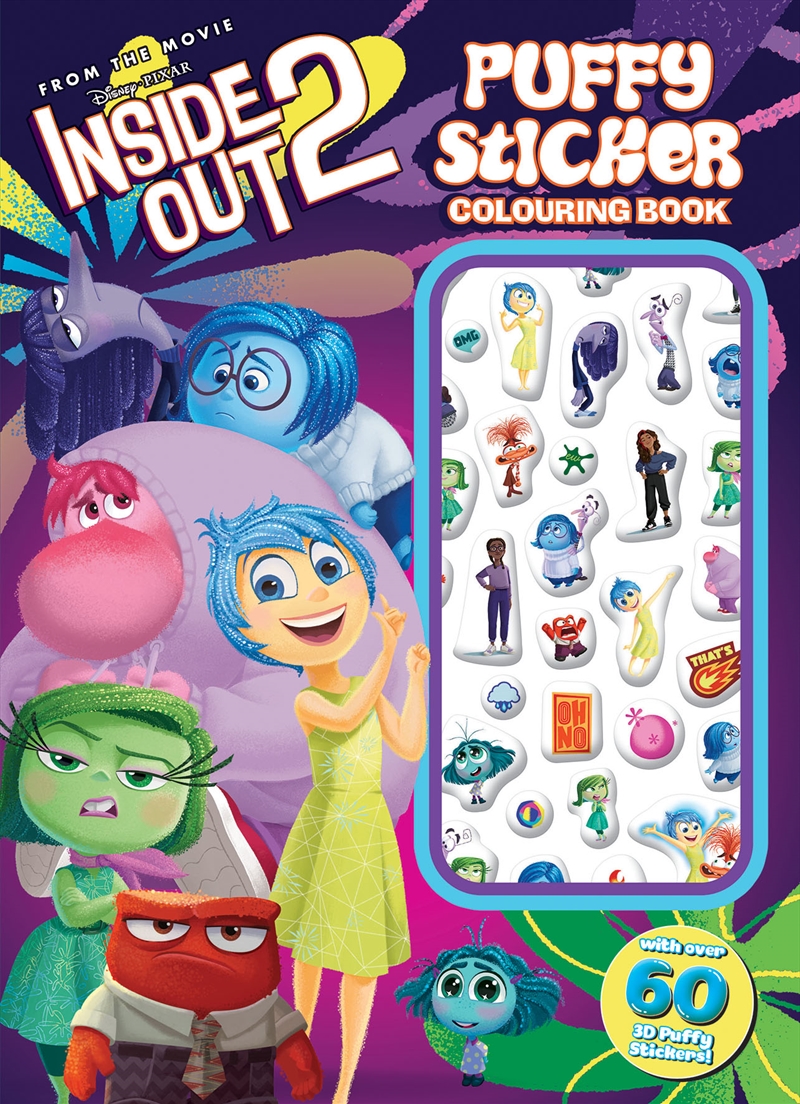 Inside Out 2: Puffy Sticker Colouring Book (Disney Pixar)/Product Detail/Kids Colouring