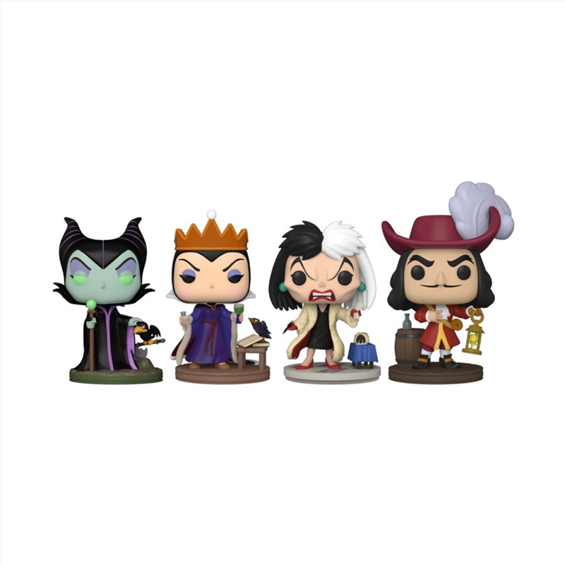 Disney: Villains - US Exclusive Glow Pop! Vinyl 4-Pack [RS]/Product Detail/Standard Pop Vinyl