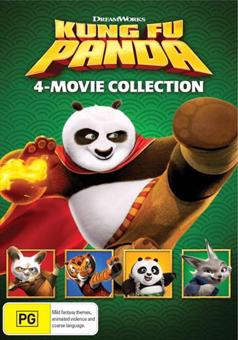 Kung Fu Panda / Kung Fu Panda 2 / Kung Fu Panda 3 / Kung Fu Panda 4  4-Movie Collection/Product Detail/Animated