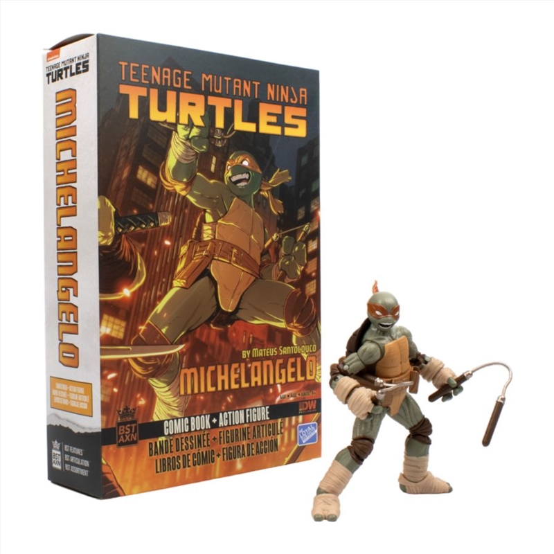 Teenage Mutant Ninja Turtles (comics) - Michelangelo BST AXN Action Figure & Comic Book (Wave 2)/Product Detail/Figurines