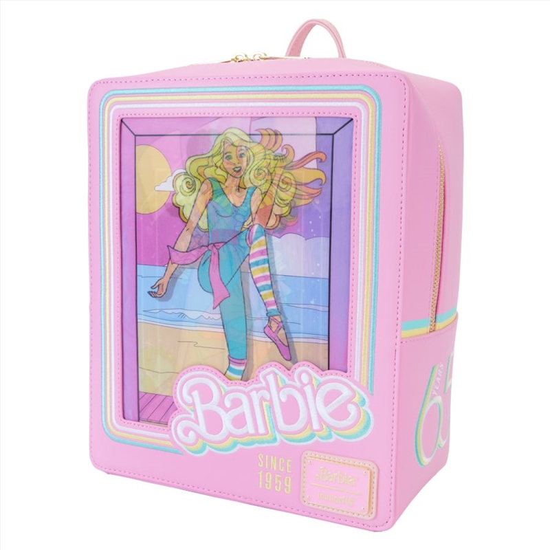 Loungefly Barbie - 65th Anniversary Doll Box Triple Lenticular Mini Backpack/Product Detail/Bags