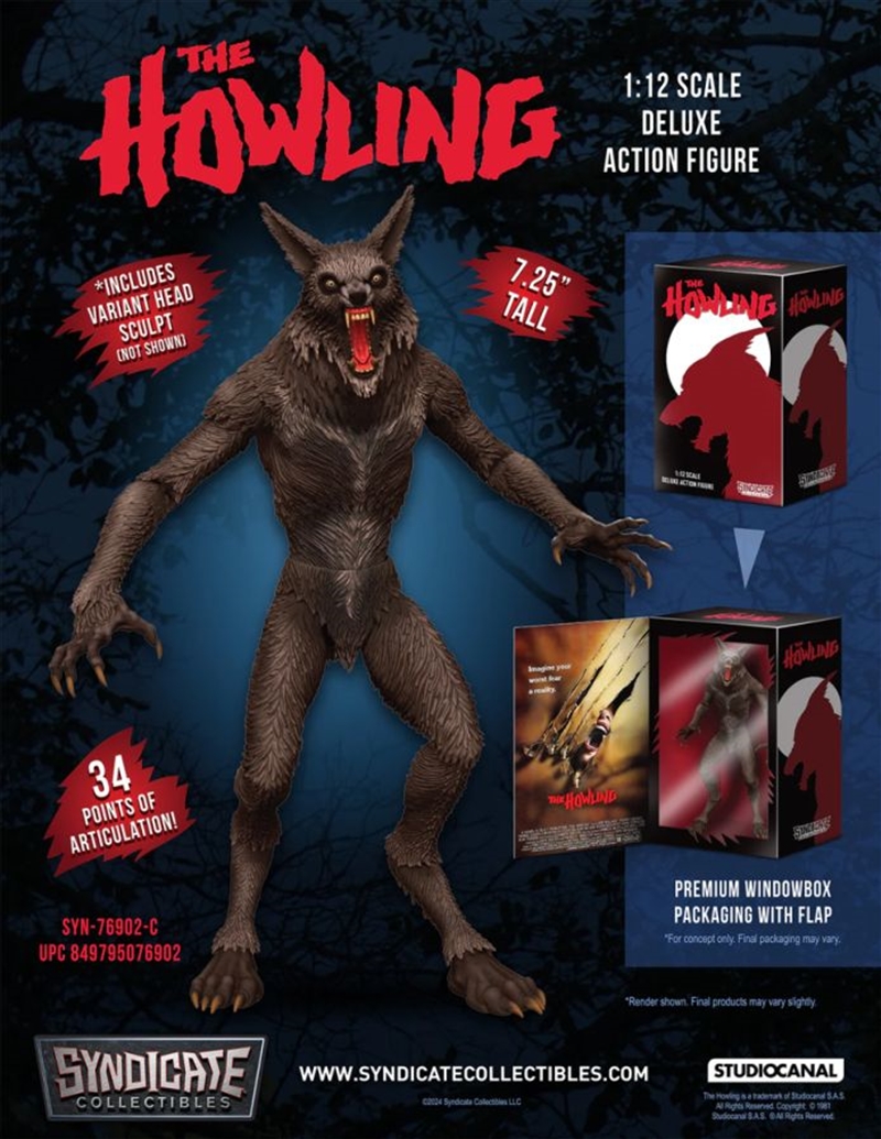 The Howling - Werewolf 1:12 Deluxe Figure/Product Detail/Figurines