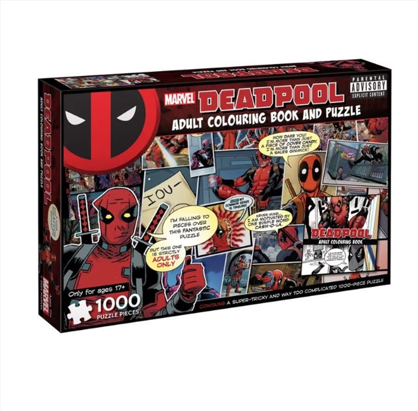 Deadpool: Adult Book And Puzzle (Marvel: 1000 Pieces)/Product Detail/Jigsaw Puzzles