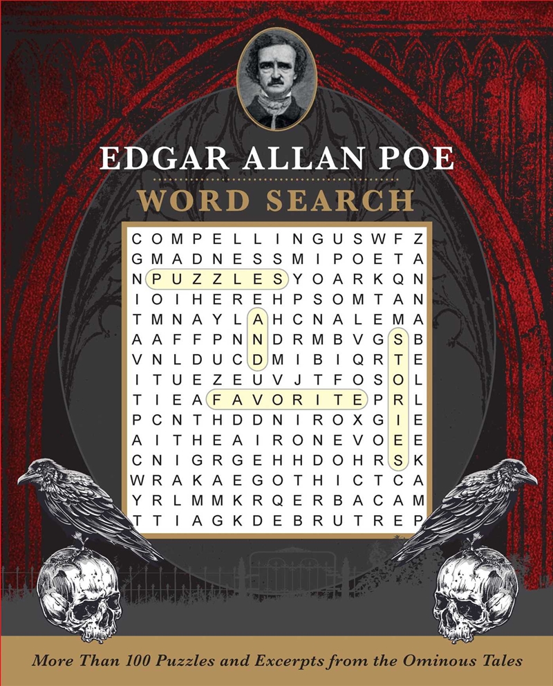 Edgar Allan Poe Word Search/Product Detail/Adults Activity Books