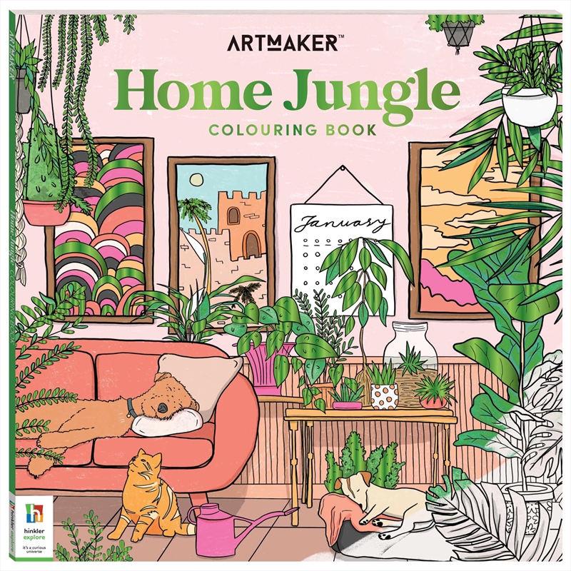 Art Maker Home Jungle Colouring Book/Product Detail/Adults Colouring