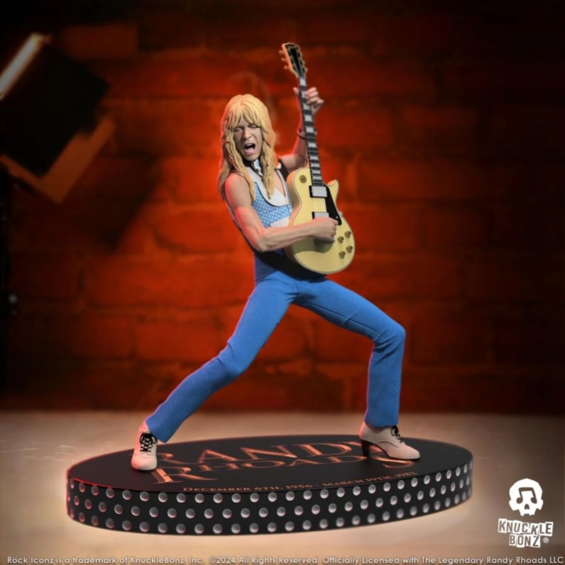 Randy Rhoads 4 - The Early Years (Blue Version) Rock Iconz Statue/Product Detail/Statues