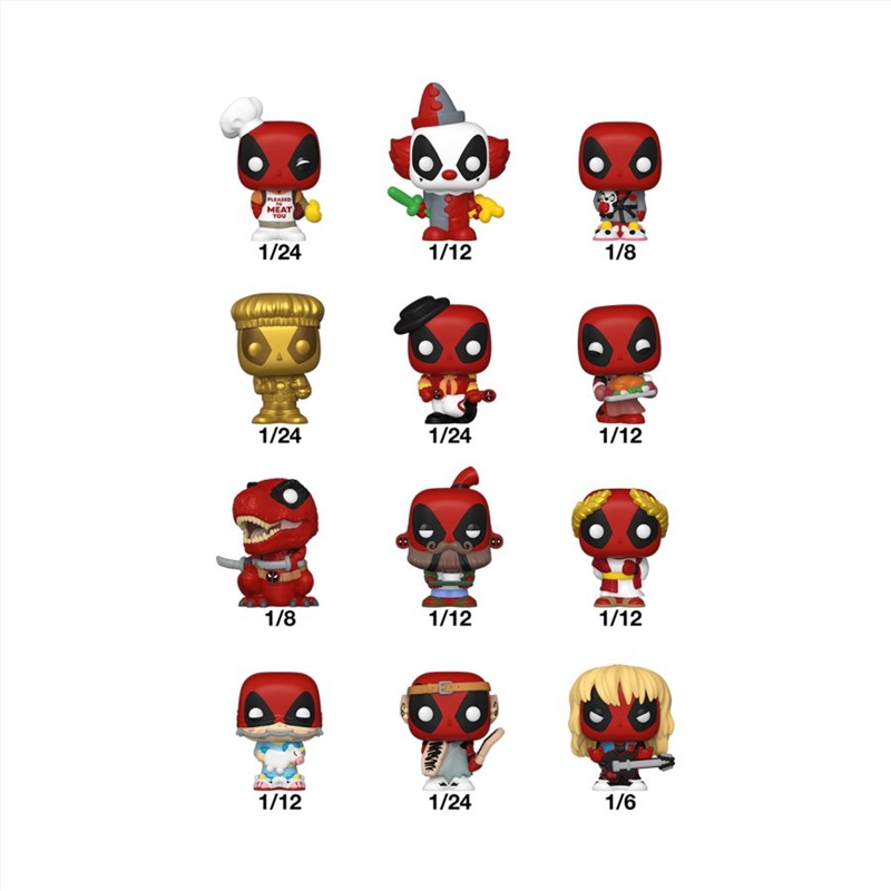 Deadpool - Bitty Pop! Blind Bag Assortment (SENT AT RANDOM)/Product Detail/Funko Collections