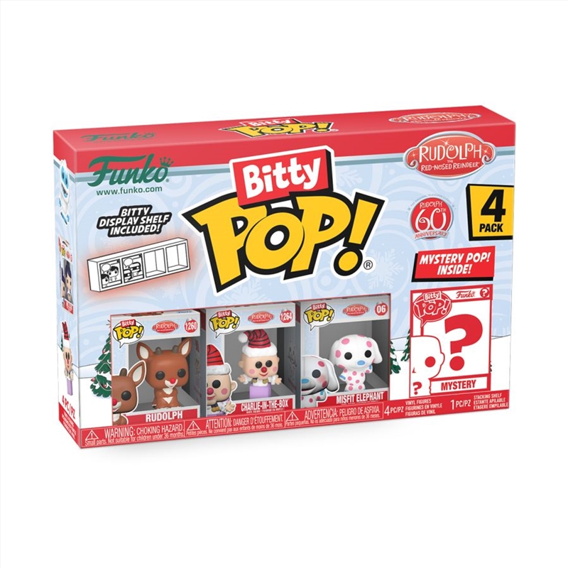 Rudolph- Rudolph Bitty Pop! 4-Pack/Product Detail/Funko Collections