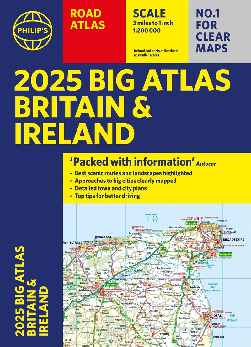 2025 Philip's Big Road Atlas of Britain & Ireland/Product Detail/Geography