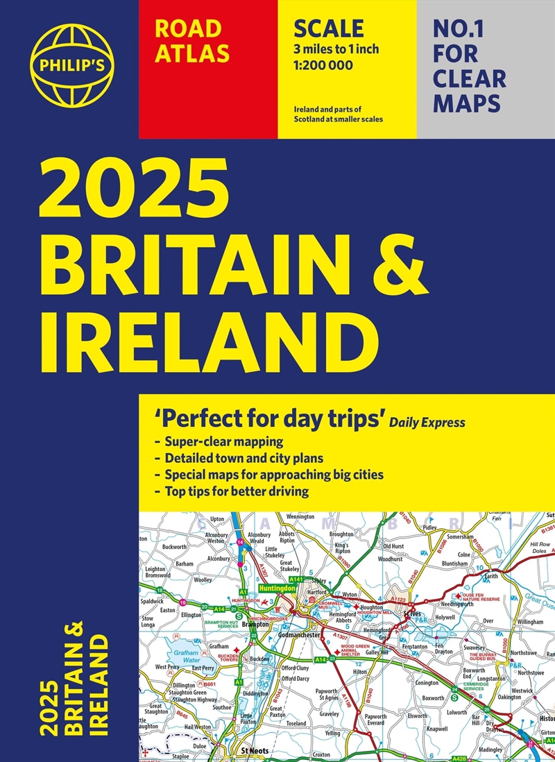 2025 Philip's Road Atlas Britain and Ireland/Product Detail/Geography