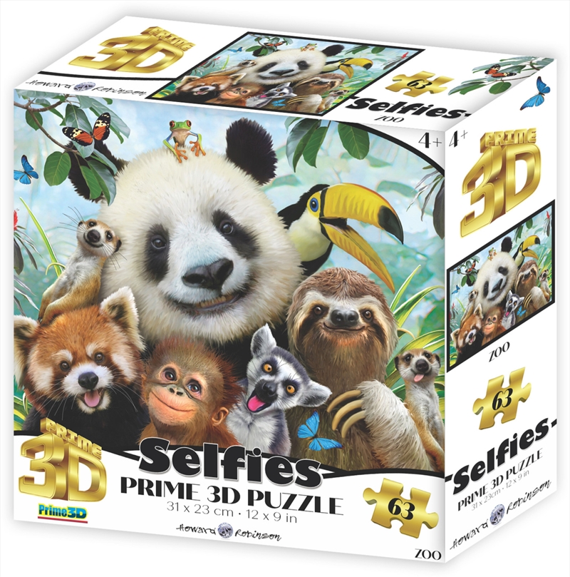 Prime3D Zoo Selfie - 63 Piece 3D Puzzle/Product Detail/Jigsaw Puzzles