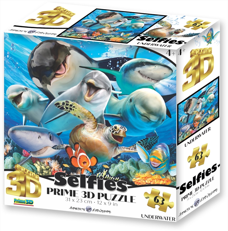 Prime3D Underwater Selfie - 63 Piece 3D Puzzle/Product Detail/Jigsaw Puzzles