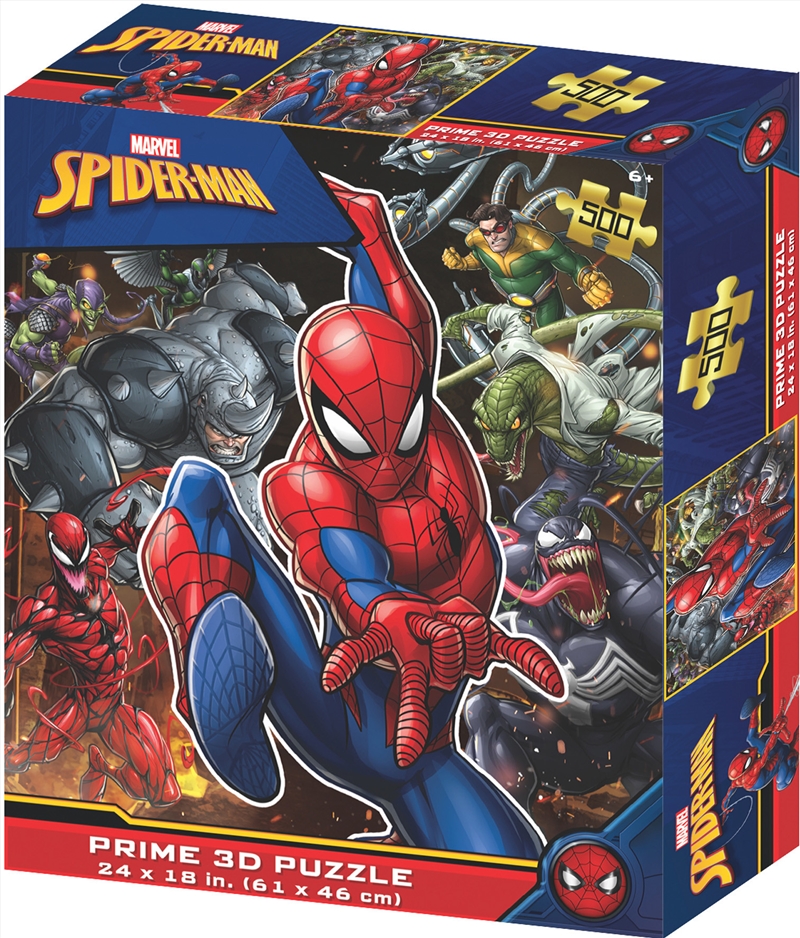 Prime3D Marvel Spider-Man - 500 Piece 3D Puzzle/Product Detail/Jigsaw Puzzles