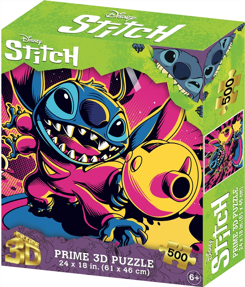 Prime 3D Disney Stitch - 500 Piece 3D Puzzle #2/Product Detail/Jigsaw Puzzles