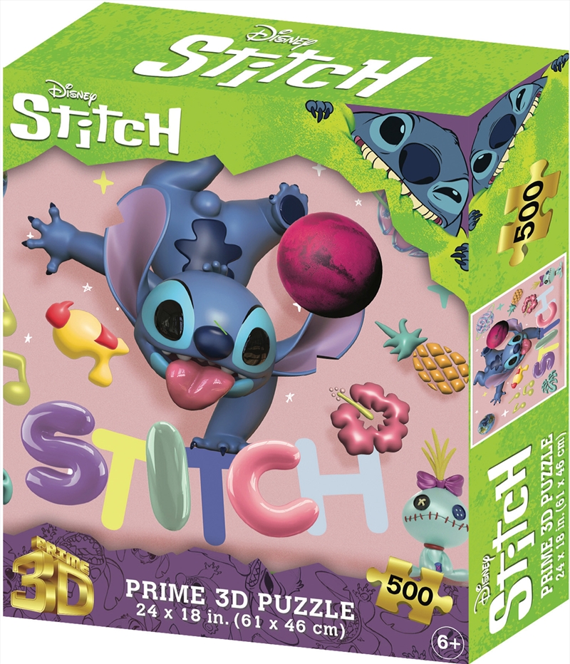 Prime 3D Disney Stitch - 500 Piece 3D Puzzle #4/Product Detail/Jigsaw Puzzles