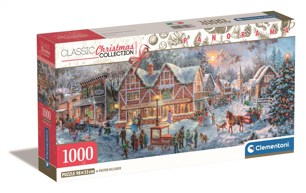 Clementoni Panorama Puzzle Getting Ready For Christmas 1000 Pieces/Product Detail/Jigsaw Puzzles