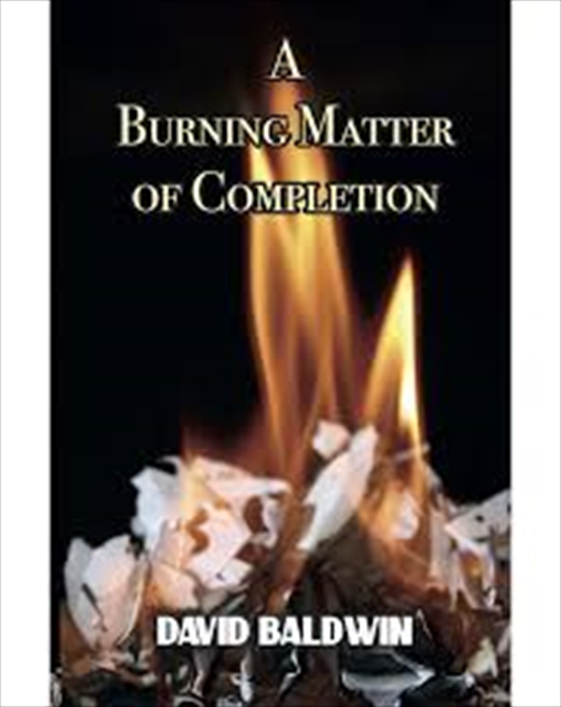 Burning Matter Of Completion/Product Detail/Crime & Mystery Fiction