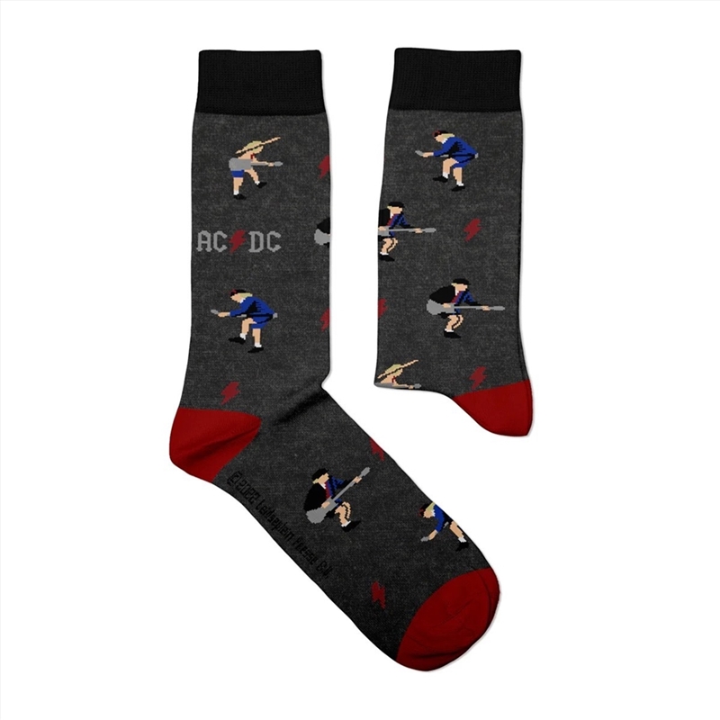 AC/DC Angus Young -  Medium (EUR 36-40/UK 4-7/US 4½-7½)/Product Detail/Socks