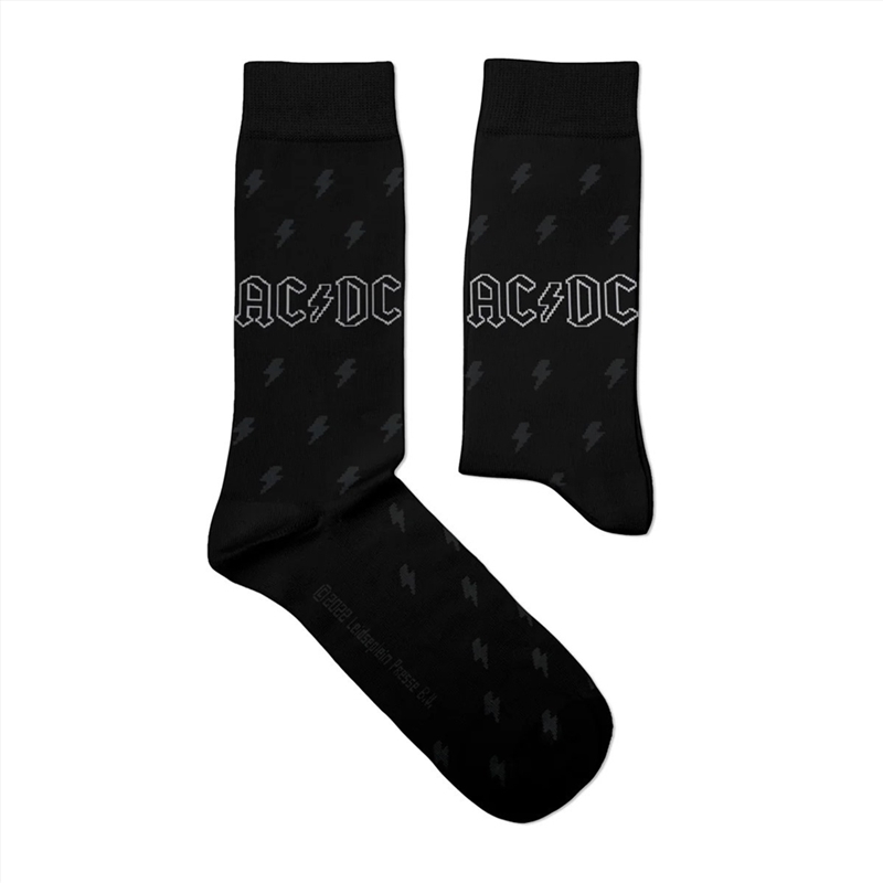 AC/DC Back In Black -  Medium (EUR 36-40/UK 4-7/US 4½-7½)/Product Detail/Socks