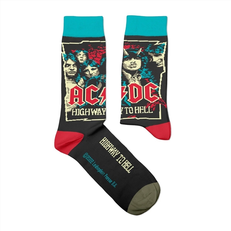 AC/DC Highway To Hell -  Medium (EUR 36-40/UK 4-7/US 4½-7½)/Product Detail/Socks