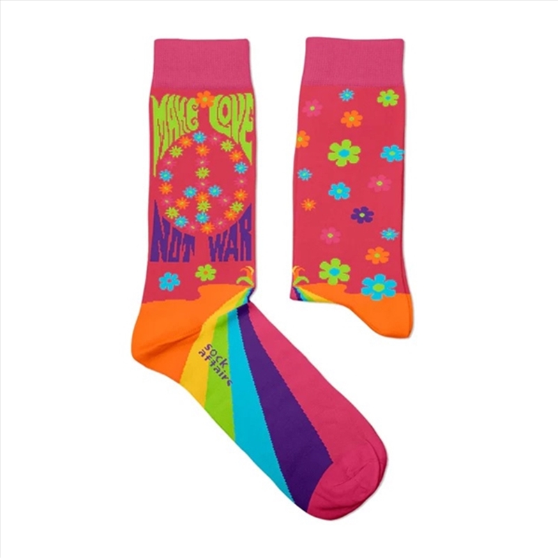 Peace Love -  Medium (EUR 36-40/UK 4-7/US 4½-7½)/Product Detail/Socks