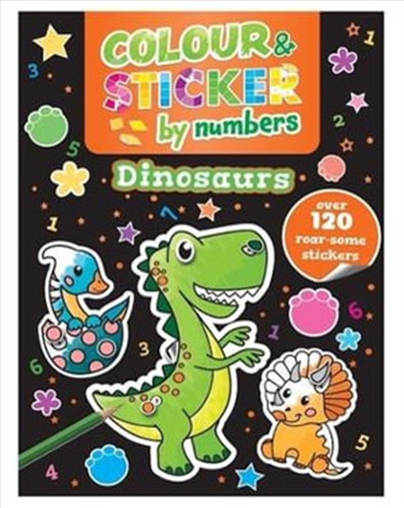 Colour & Sticker By Numbers: Dinosaur/Product Detail/Kids Activity Books