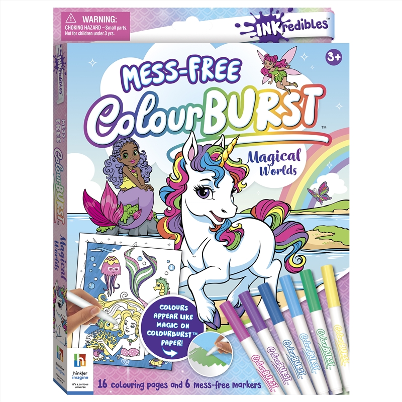 Inkredibles Colour Burst Magical Worlds/Product Detail/Kids Activity Books