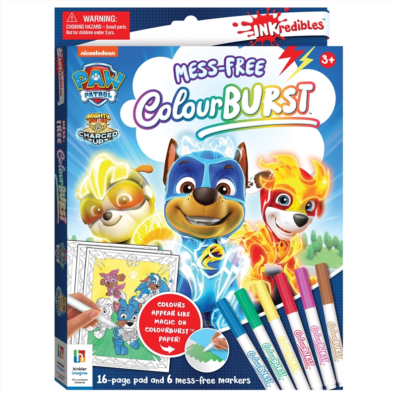 Inkredibles Colour Burst Paw Patrol Mighty Pups/Product Detail/Kids Activity Books