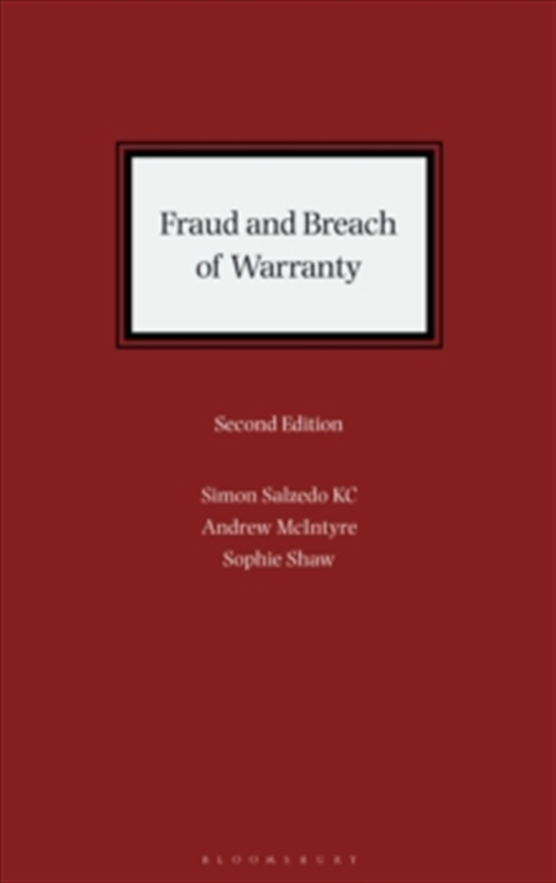 Fraud & Breach Of Warranty/Product Detail/Reading