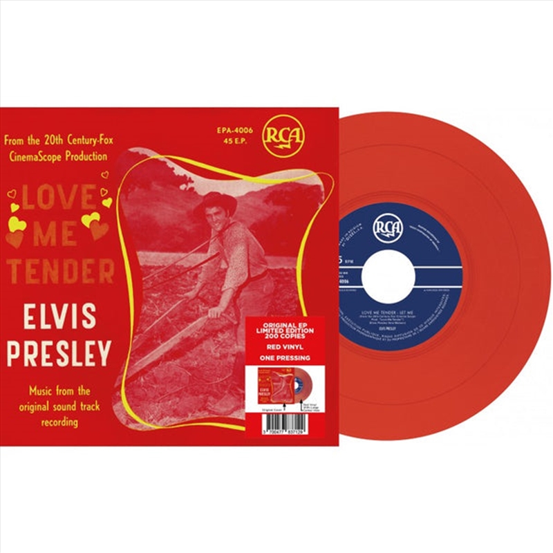 Ep Etranger No. 14 - Love Me Tender (Belgium) (Limited Red Vinyl)/Product Detail/Rock/Pop