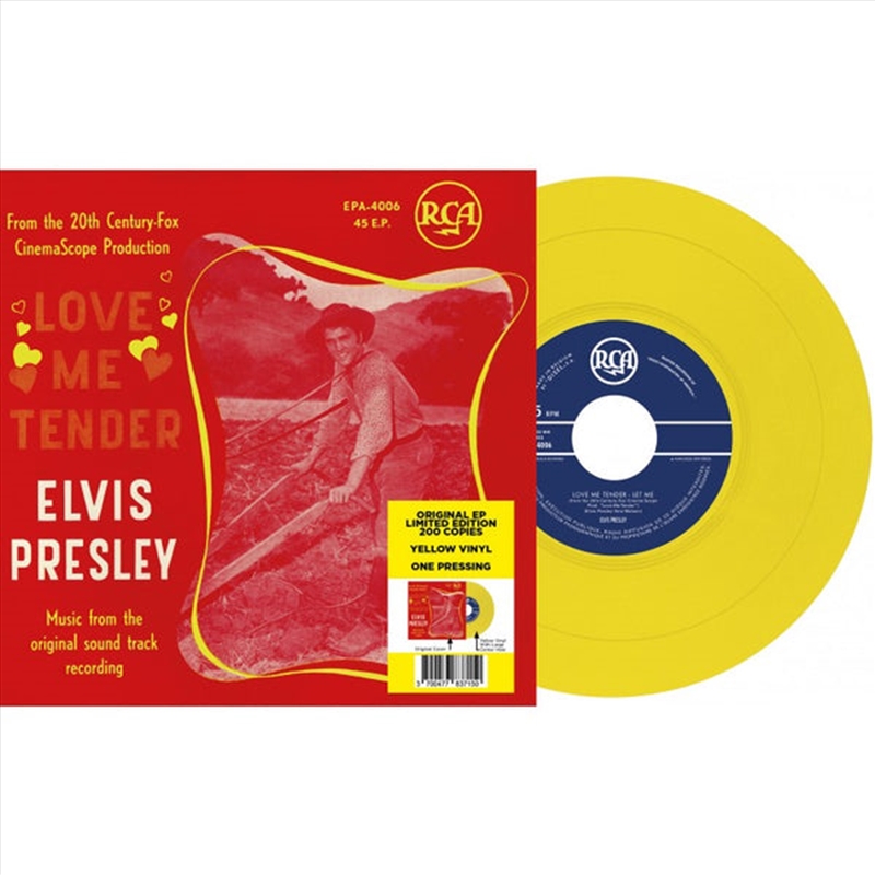 Ep Etranger No. 14 - Love Me Tender (Belgium) (Limited Yellow Vinyl)/Product Detail/Rock/Pop