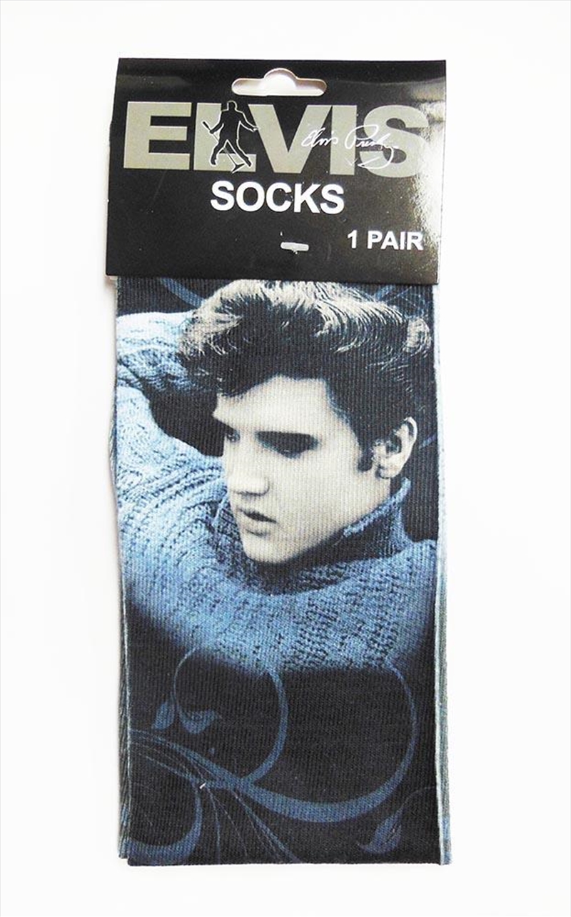 Elvis Socks Blue Sweater/Product Detail/Socks