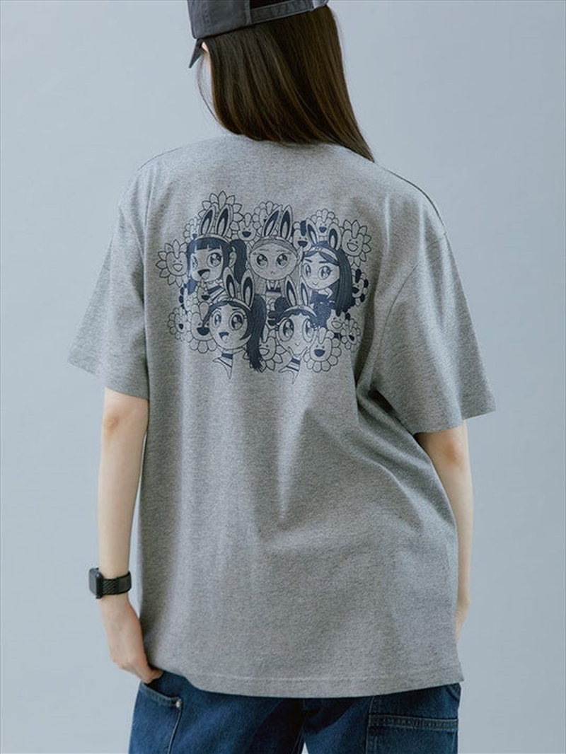 Newjeans X Murakami Official Md T Shirt Melange Gray M/Product Detail/KPOP Merch