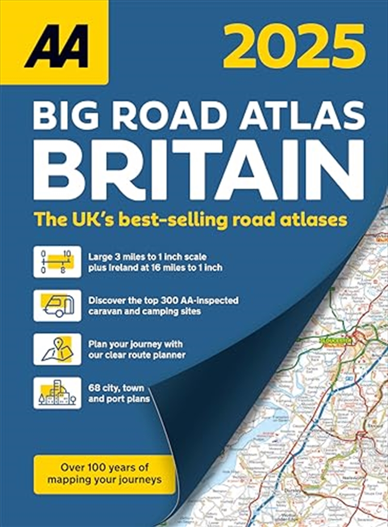 Aa Big Road Atlas Britain 2025/Product Detail/Geography