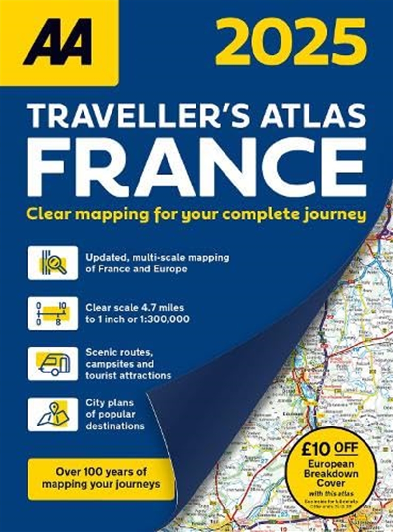 Aa Traveller's Atlas France 2025/Product Detail/Geography