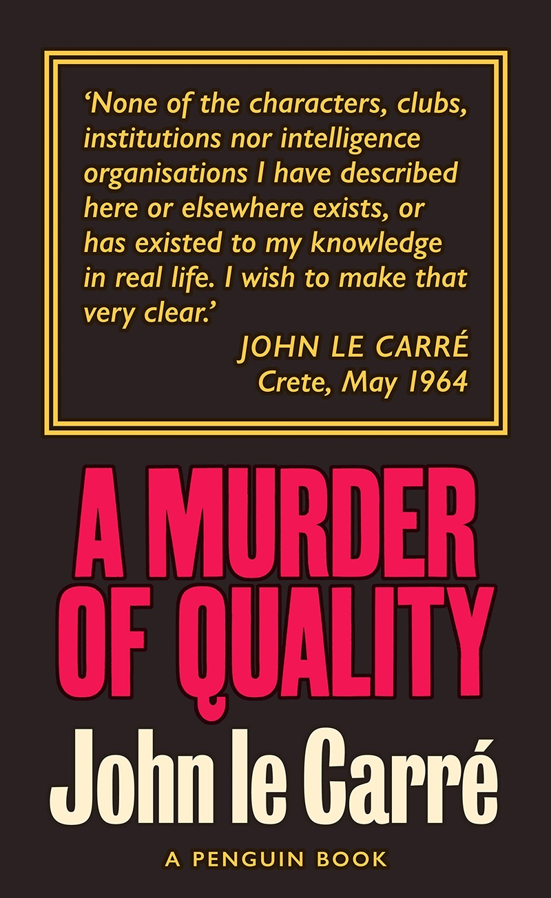 A Murder of Quality: The Smiley Collection/Product Detail/Crime & Mystery Fiction