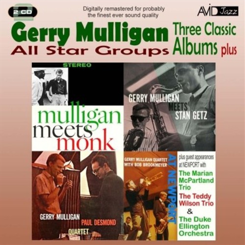 All Star Groups - Three Classic Albums Plus - Mulligan Meets Monk / Gerry Mulligan Meets Stan Getz //Product Detail/Jazz