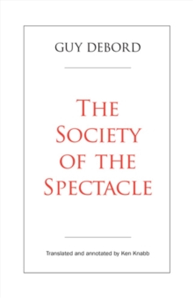 Society Of The Spectacle/Product Detail/Reading