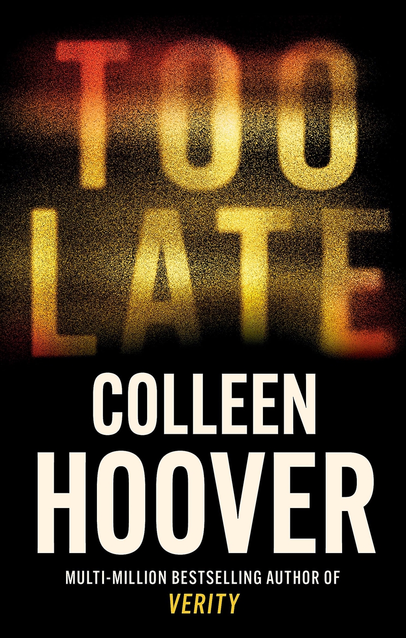 Too Late/Product Detail/Crime & Mystery Fiction