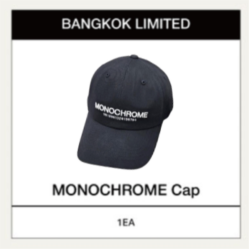 Bts - Pop Up : Monochrome In Bangkok Official Md Cap Black/Product Detail/KPOP Merch