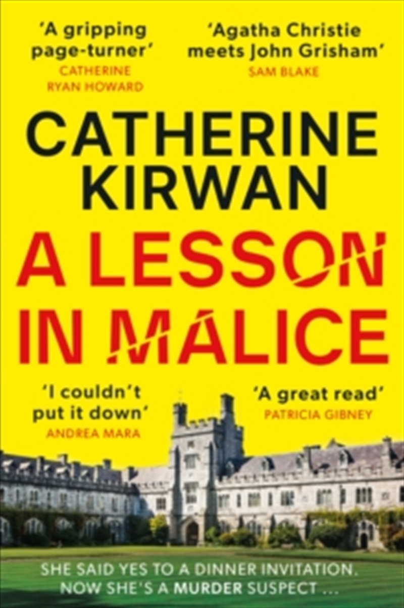 A Lesson in Malice/Product Detail/Crime & Mystery Fiction