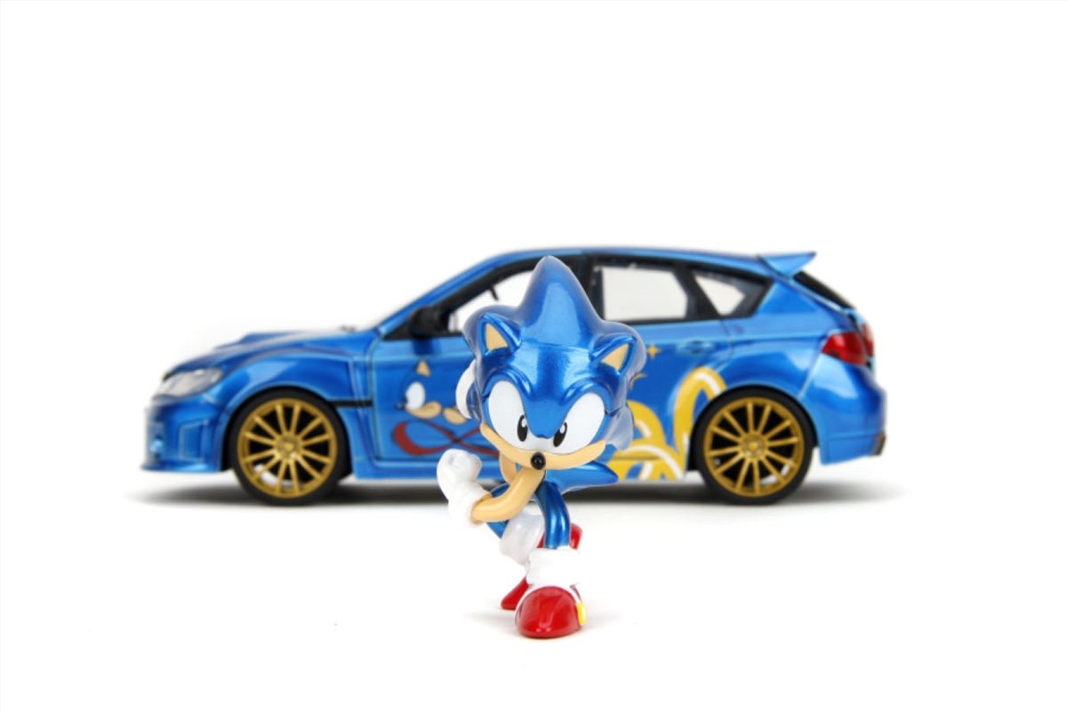 Sonic  - Subaru STI with Sonic Figure 1:24 Scale Diecast Vehicle/Product Detail/Figurines