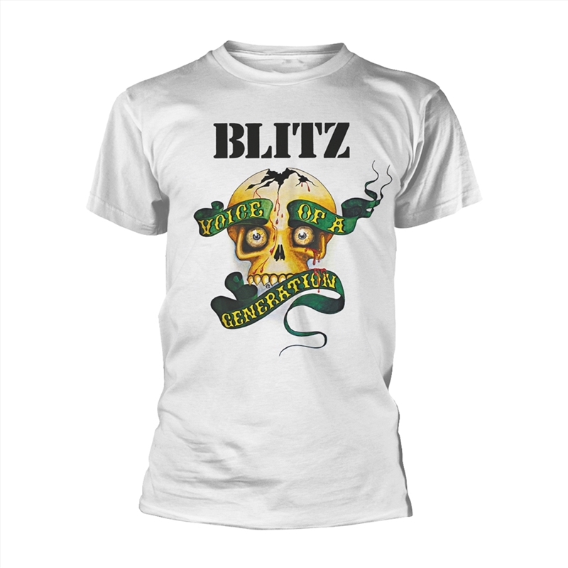 Blitz - Voice Of A Generation (White): White: Large Tshirt/Product Detail/Shirts