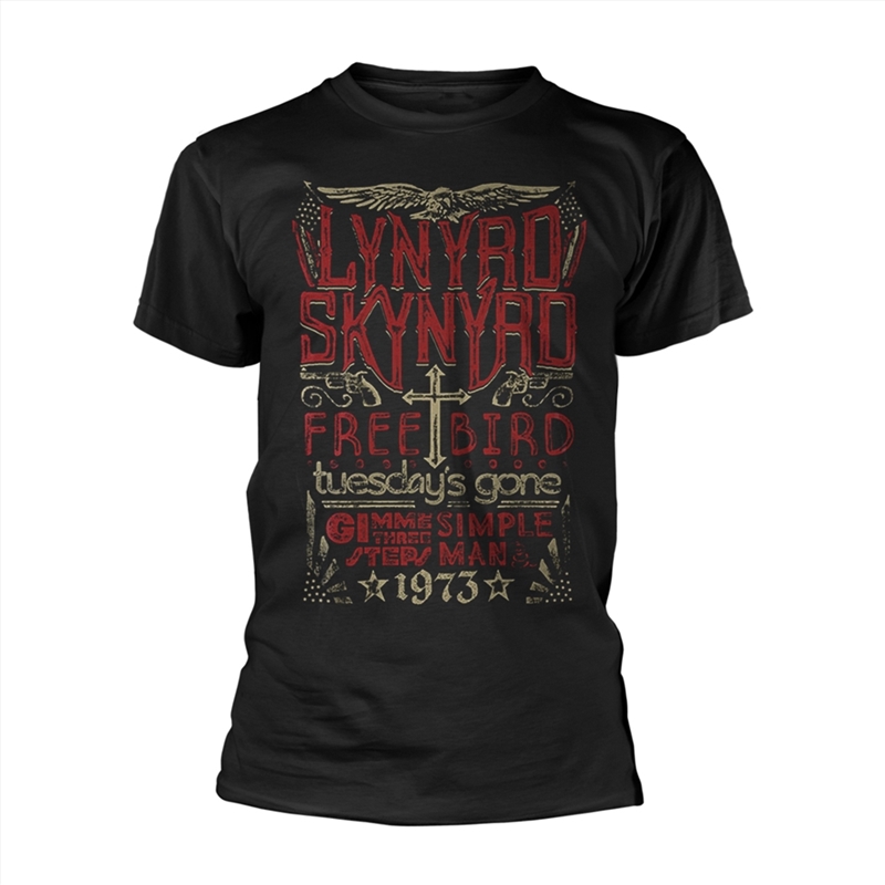 Lynyrd Skynyrd - Free Bird 1973 Hits: Black: Large Tshirt/Product Detail/Shirts