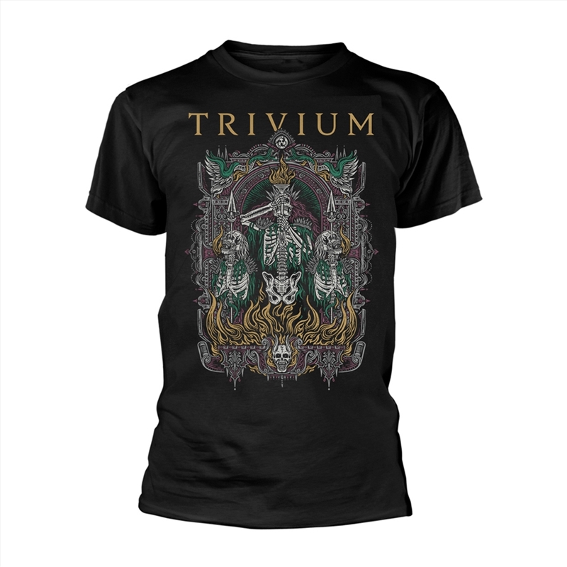 Trivium - Skelly Frame: Black: Large Tshirt/Product Detail/Shirts