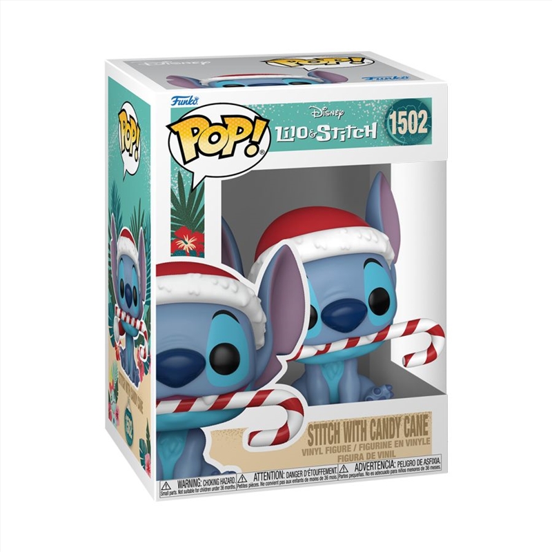 Lilo & Stitch - Stitch with Candy Cane Holiday Pop! Vinyl/Product Detail/Standard Pop Vinyl